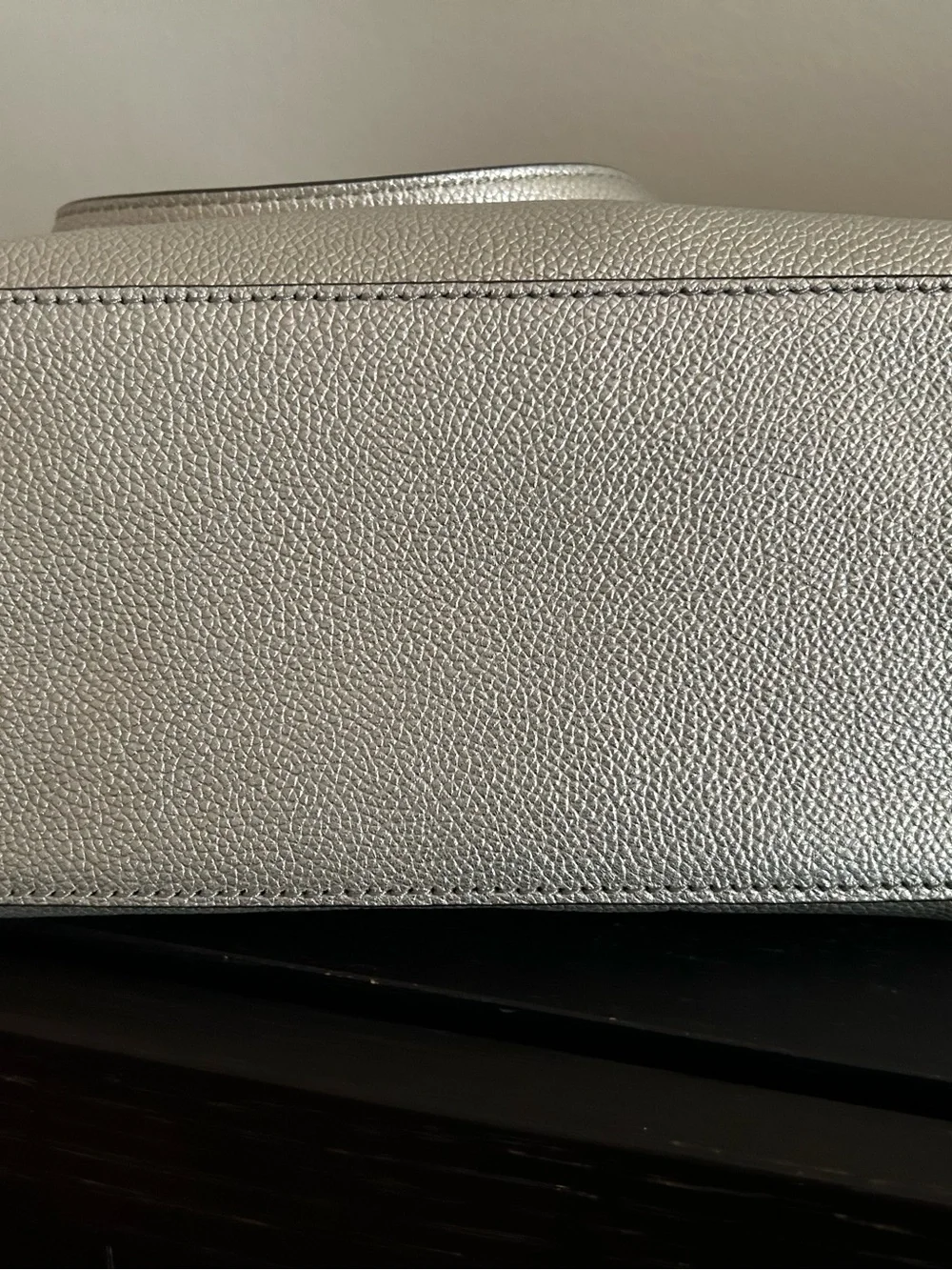 Kate Spade Patterson Drive Metallic Champagne Pebbled Leather Bag w/ Strap